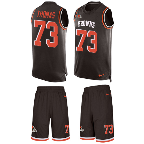 Men's Limited Joe Thomas Nike Jersey Brown - #73 Tank Top Suit NFL Cleveland Browns